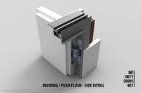 Linea Inswing Double Push <span>Pre-Hung Double Doors