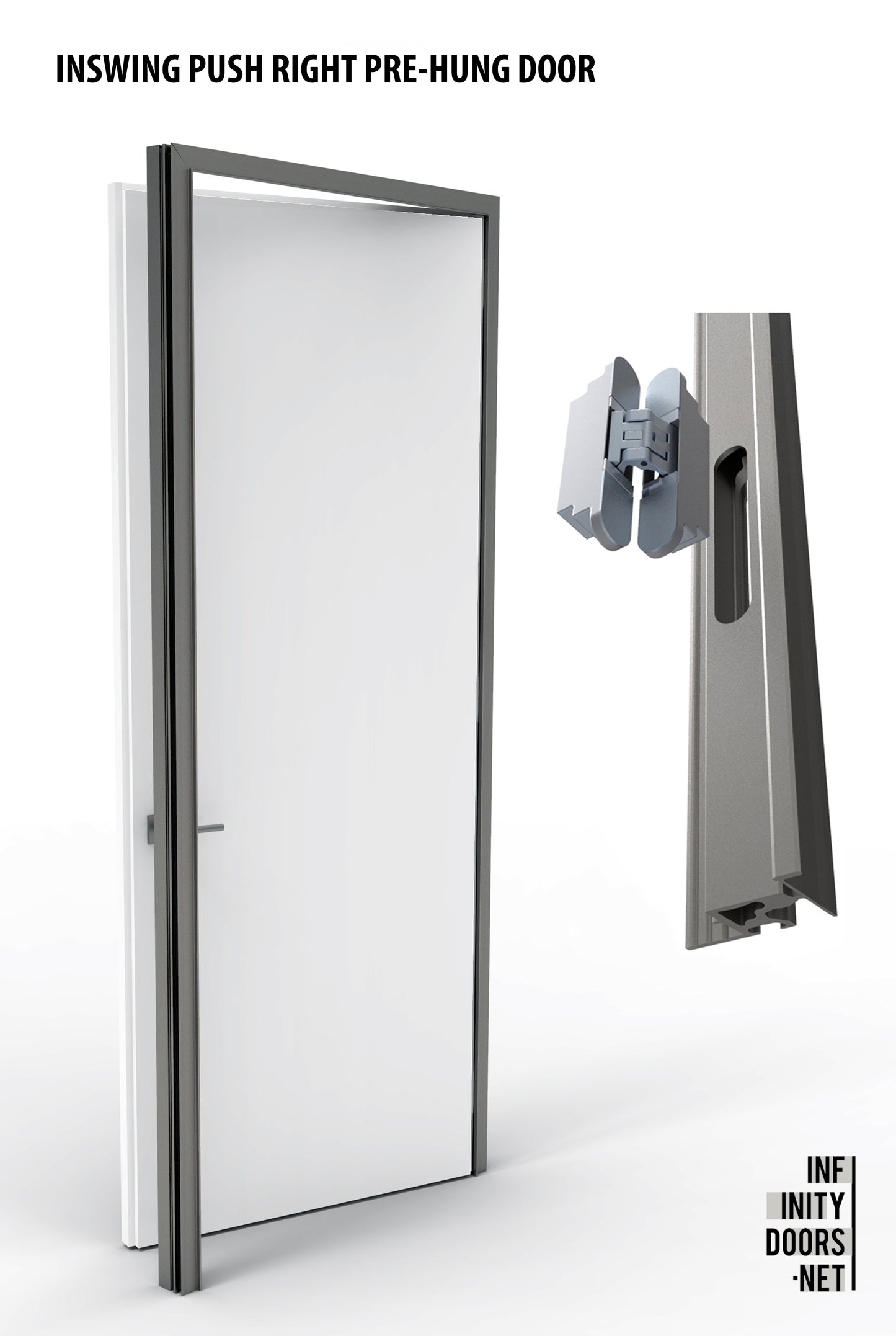 inswing push right pre hung door
