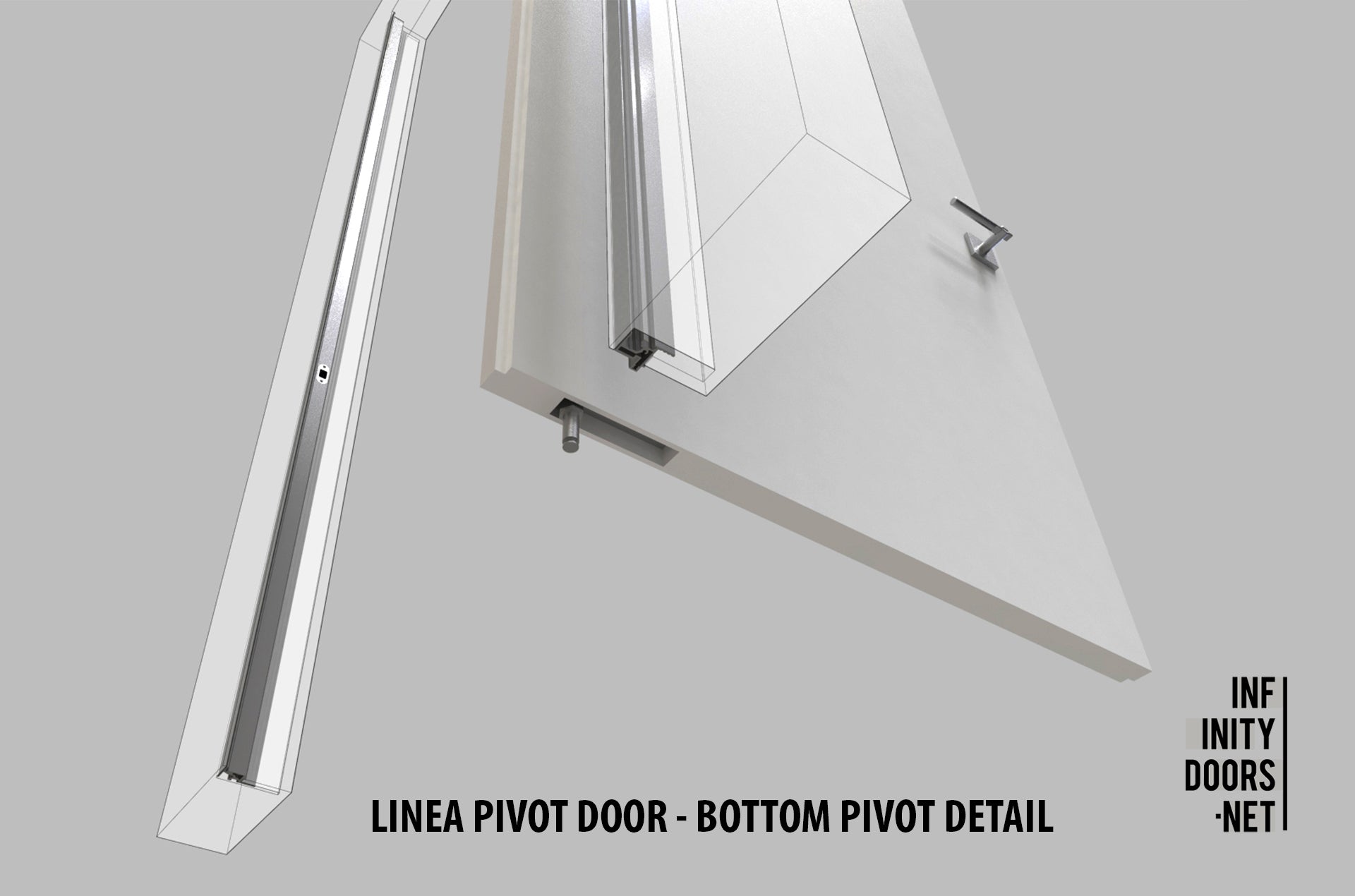 Pivot Inswing Push Left – Infinity Doors